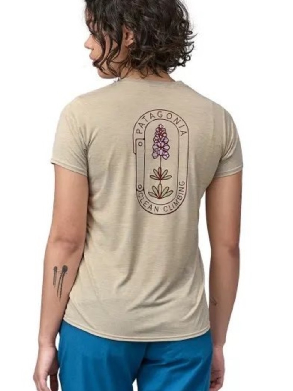 Patagonia Capilene Cooling Clean Climb Graphic Shirt Women’s Large